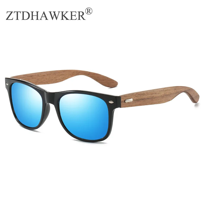 Поляризованные солнцезащитные очки для мужчин и женщин мужские в бамбуковой