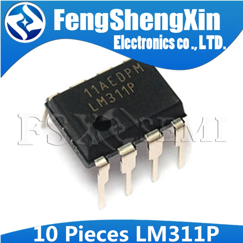 10 шт./лот Компаратор напряжения LM311P DIP 8 LM311 IC|Интегральные схемы| |