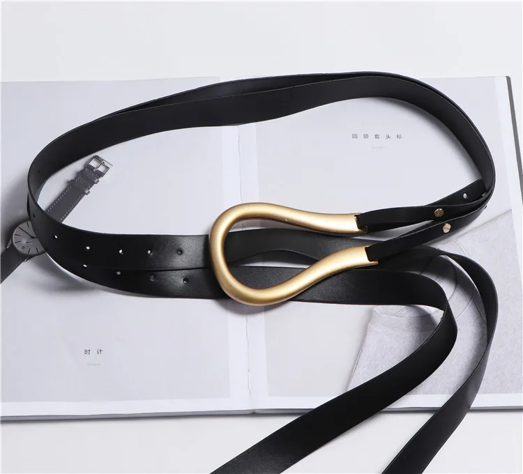 Модный женский ремень с u образной пряжкой из искусственной кожи новый