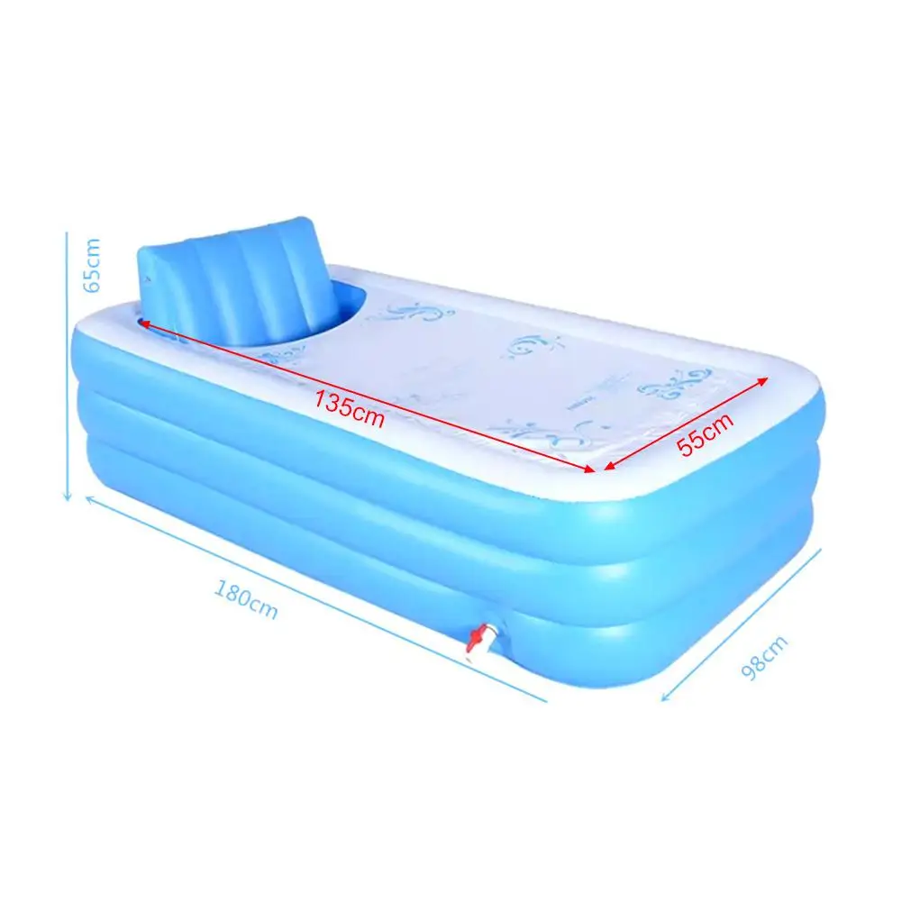 

1.8M Inflatable Pool Foldable Swimming Pool Insulation Family Bath Tub Adults Children Heat Preservation Bathtub