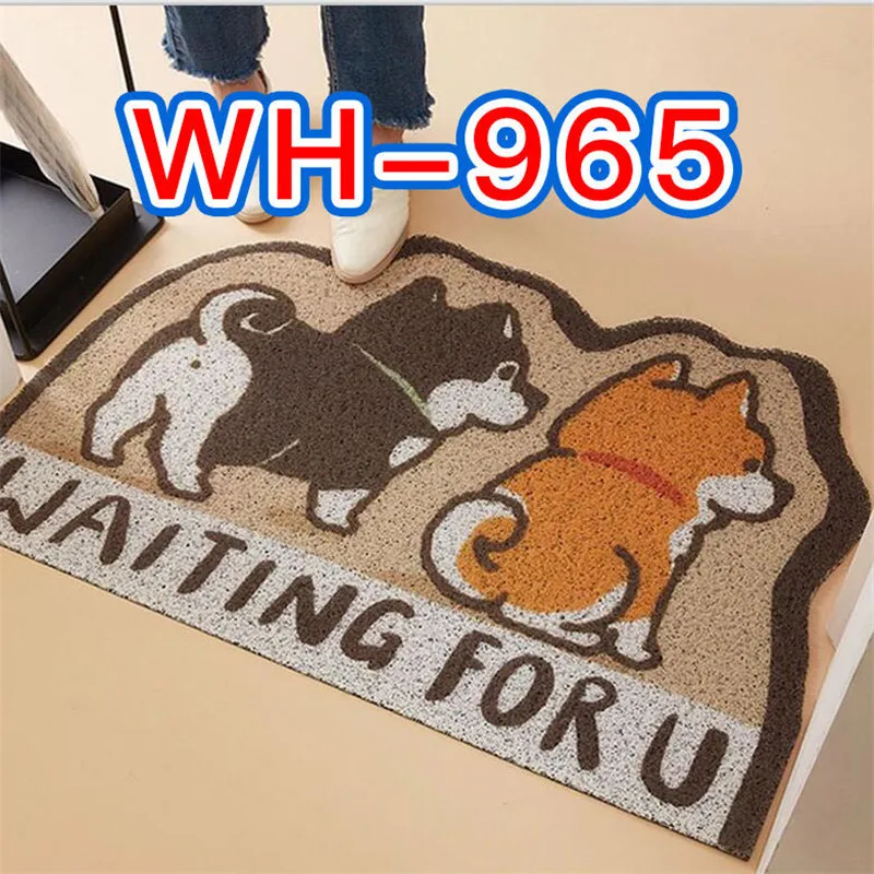 

Cartoon Floor Mats Entrance Hallway Home Non-Slip Floor Mats PVC Carpet Home Bay Window Porch Floor Mats