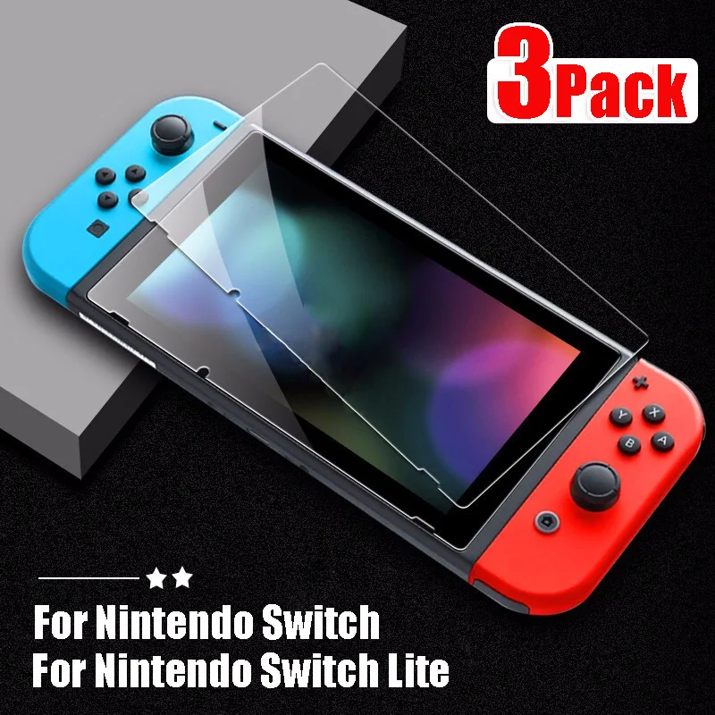

1-3Pack 9H Tempered Glass Screen Protector for Nintendos Switch NS Protective Glass for Nintendo Switch Lite Nintend Screen Film