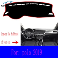 for vw volkswagen polo 2019 car dashboard covers mat avoid light pad sun shade carpets protector car accessories