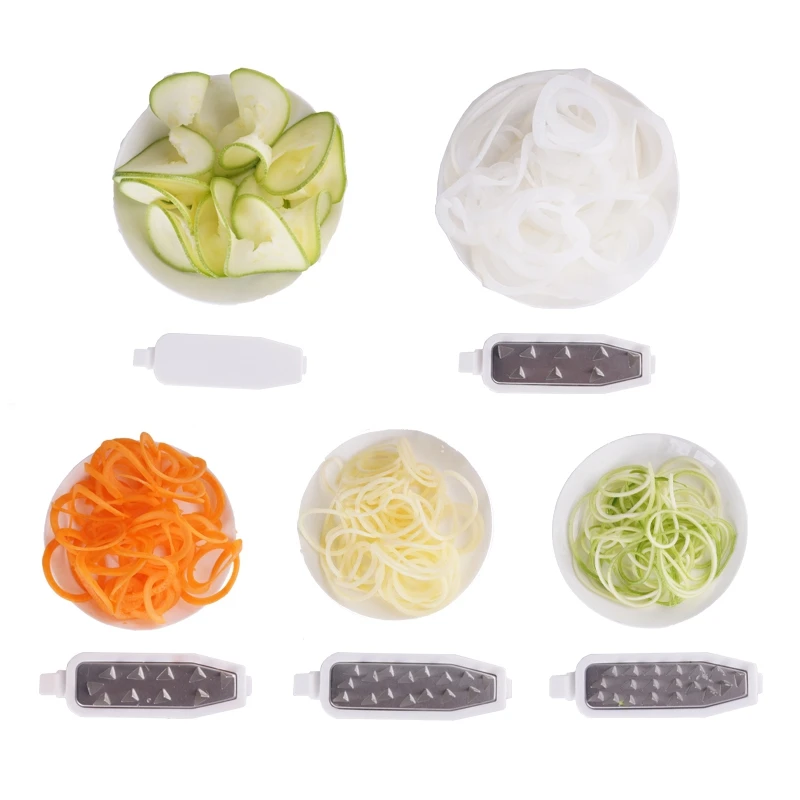 

4 Blade Vegetable Spiralizer Folding Veggie Pasta & Spaghetti Potato Vegetable Spiral Cutter Zucchini Slicer