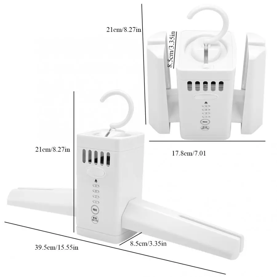 

Portable Clothes Dryer Electric Clothes Disinfection Sterilizer Laundry Dryer Smart Shoes Drying Rack Coat Hanger For Home Trave