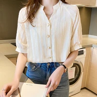 bethquenoy apricot summer chemisier femme oversized shirt women blusas camisas mujer chiffon blouses 2021 plus size ladies tops