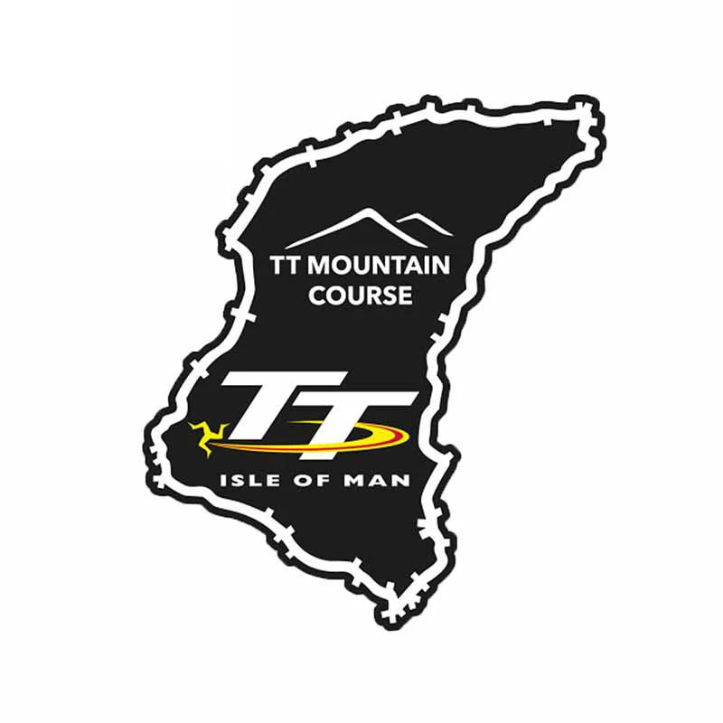 

13cm X 11.3cm for Isle of Man TT Fine Car Sticker and Decal Vinyl Occlusion Scratch The Whole Body Waterproof Decals Auto Parts