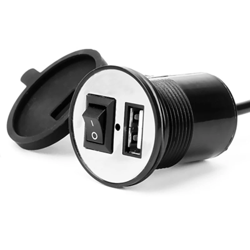 Usb разъем для прикуривателя мотоцикла водонепроницаемый переключатель 12 в