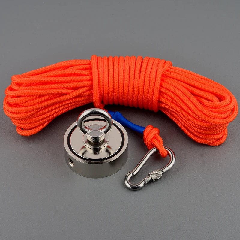 Двухсторонний 300 кг Imane супер мощный высокий магнит магнитный рыболовный Aimant