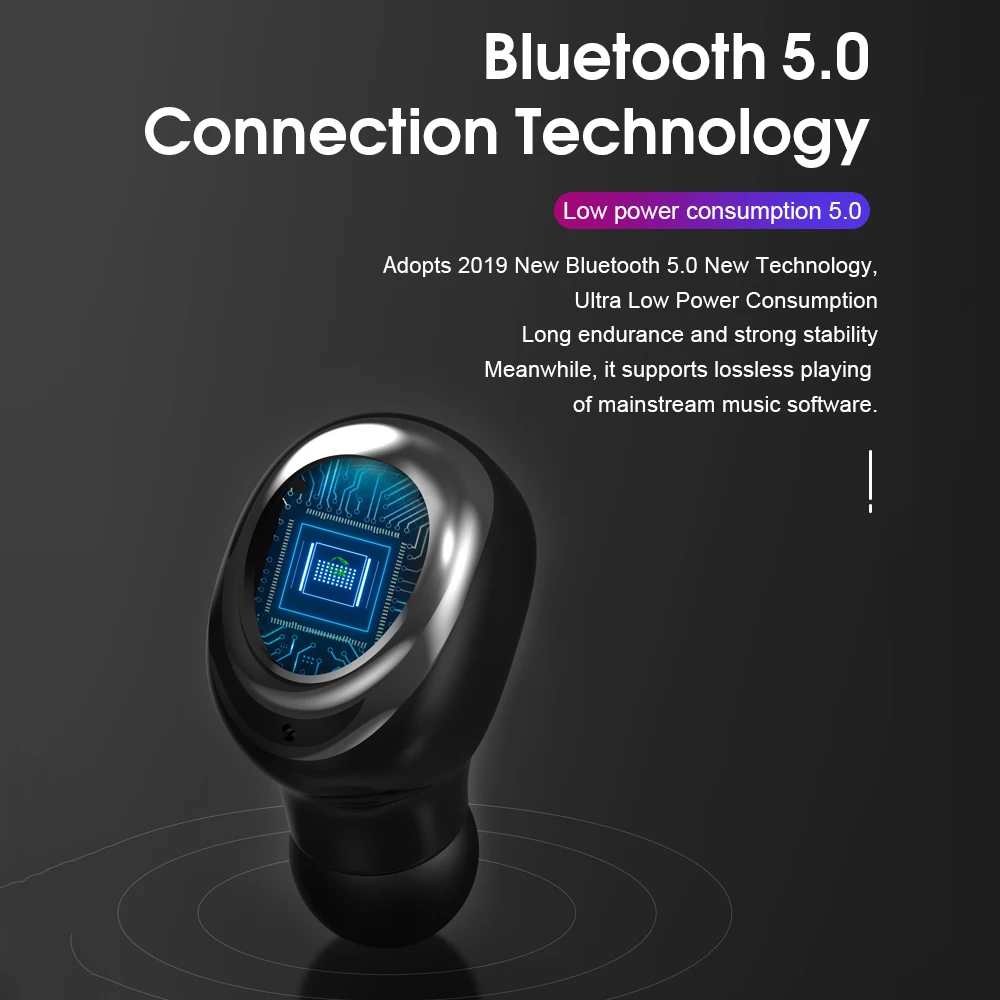 S11TWS 5 0 Bluetooth Wireles наушники сенсорный Управление 9D игровая гарнитура светодиодный