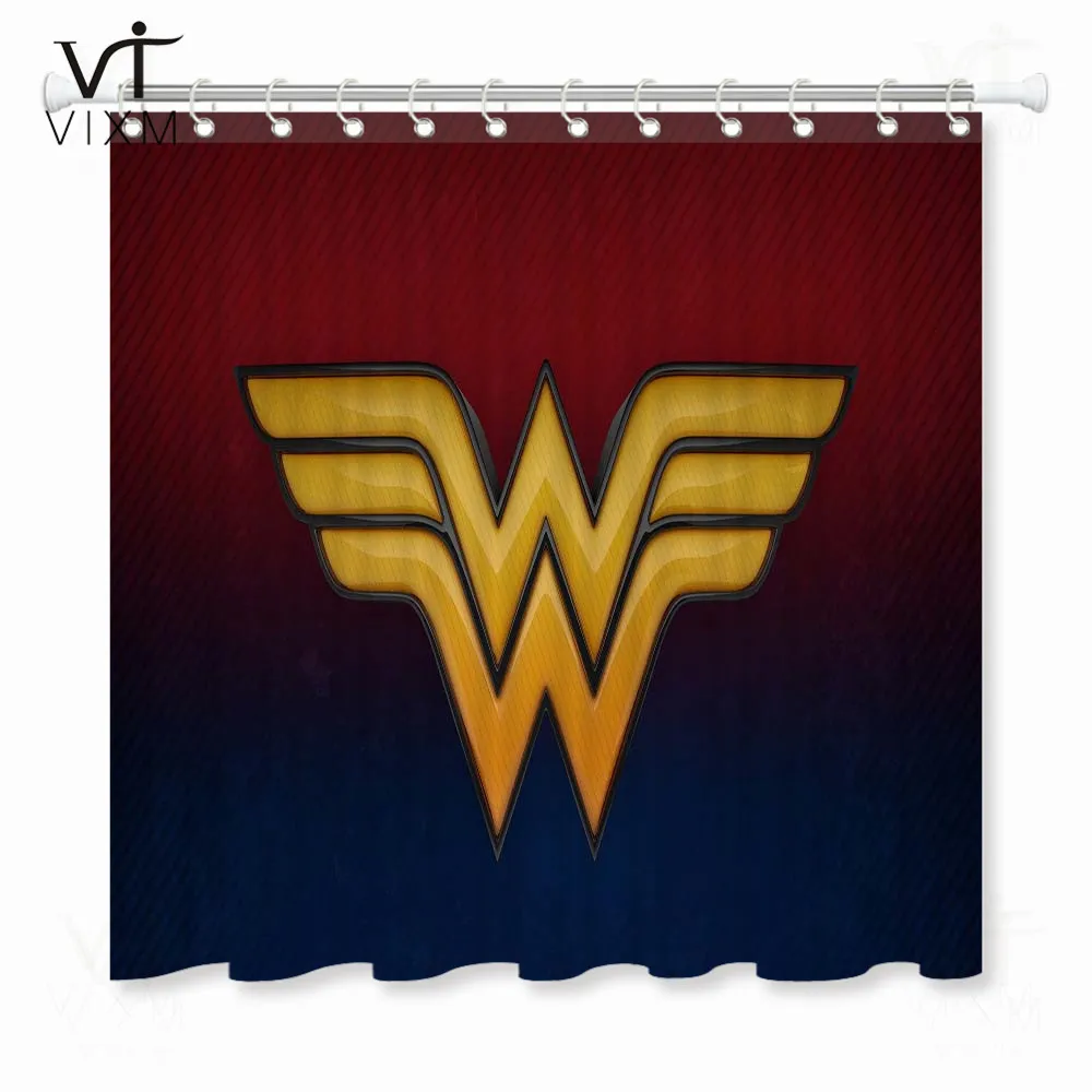 Vixm домашний фильм занавеска для душа s Wonder Woman Водонепроницаемая занавеска для ванной Экологичная полиэфирная занавеска для ванной - Цвет: 73614