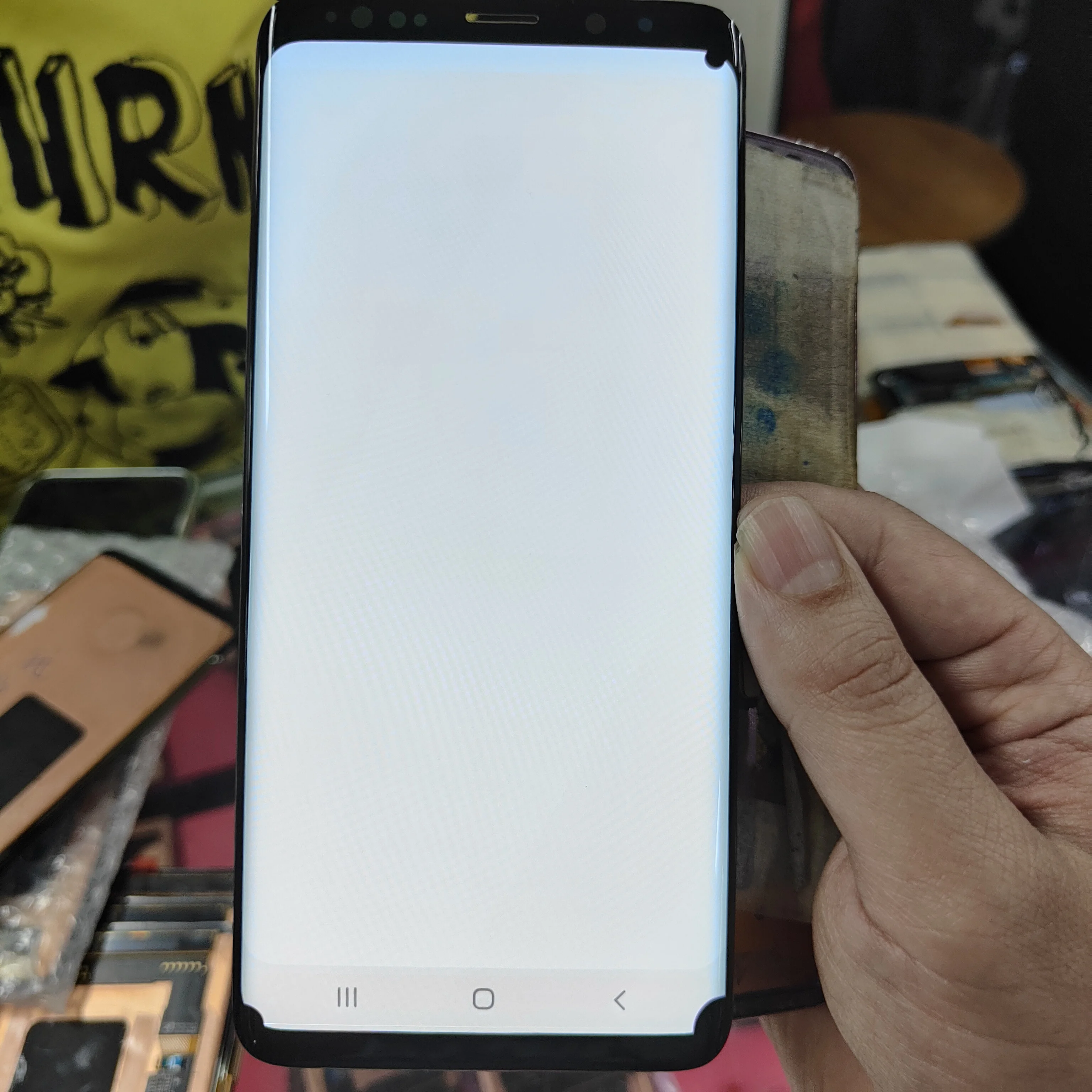 

Must Line dot big burn big line Used AMOLED Test For Samsung Galaxy S9 G960F S9 Plus G965F LCD Touch Screen Digitizer Display