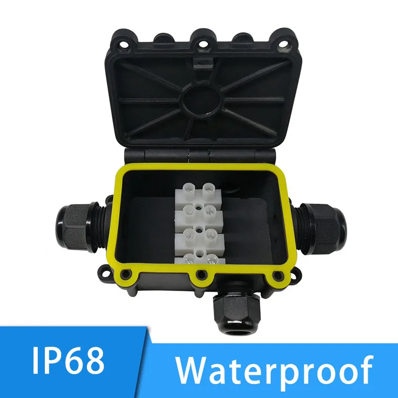 Caja de conexiones IP68 para exteriores, resistente al agua, 2, 3, 4,...