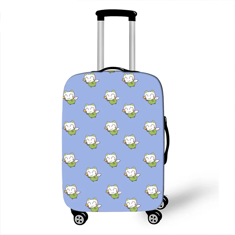10 Kawaii Animal Women Luggage Case Protective Cover Waterproof Thicken Elastic Suitcase Case Apply 18-32 Inch Travel Accessories - Цвет: 10