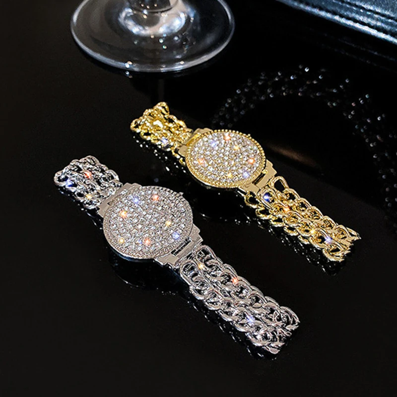 

Vintage Exquisite 14k Real Gold Table Shape Charm Bracelet for Women Jewelry Inlaid High Grade AAA Zircon Party Gift Party Hot