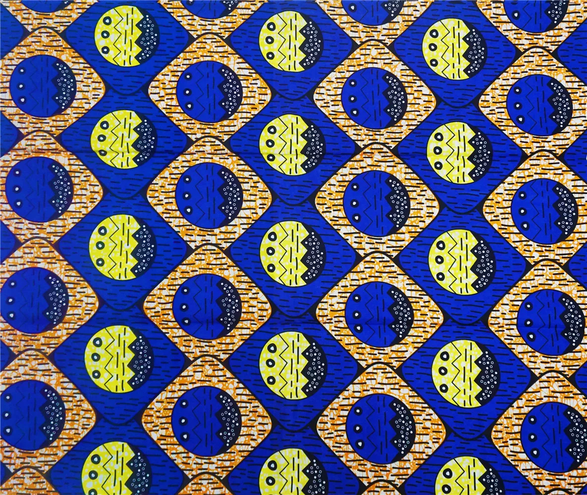 

African wax print veritable real wax Ankara African prints fabric 100% cotton Sewing tissu materials for party dress 6 yard