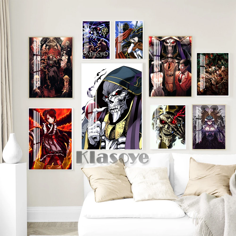 

Overlord Japanese Anime Poster Manga Character Print Art Canvas Painting Modern Bedside Background Home Decor Fans Collect Gift