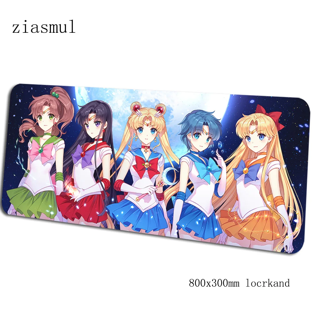 Sailor moon padmouse 80x30 см игровой коврик для мыши милый большой коврик для мыши геймер компьютерный Настольный коврик для ПК notbook mousemate - Цвет: pattern 2