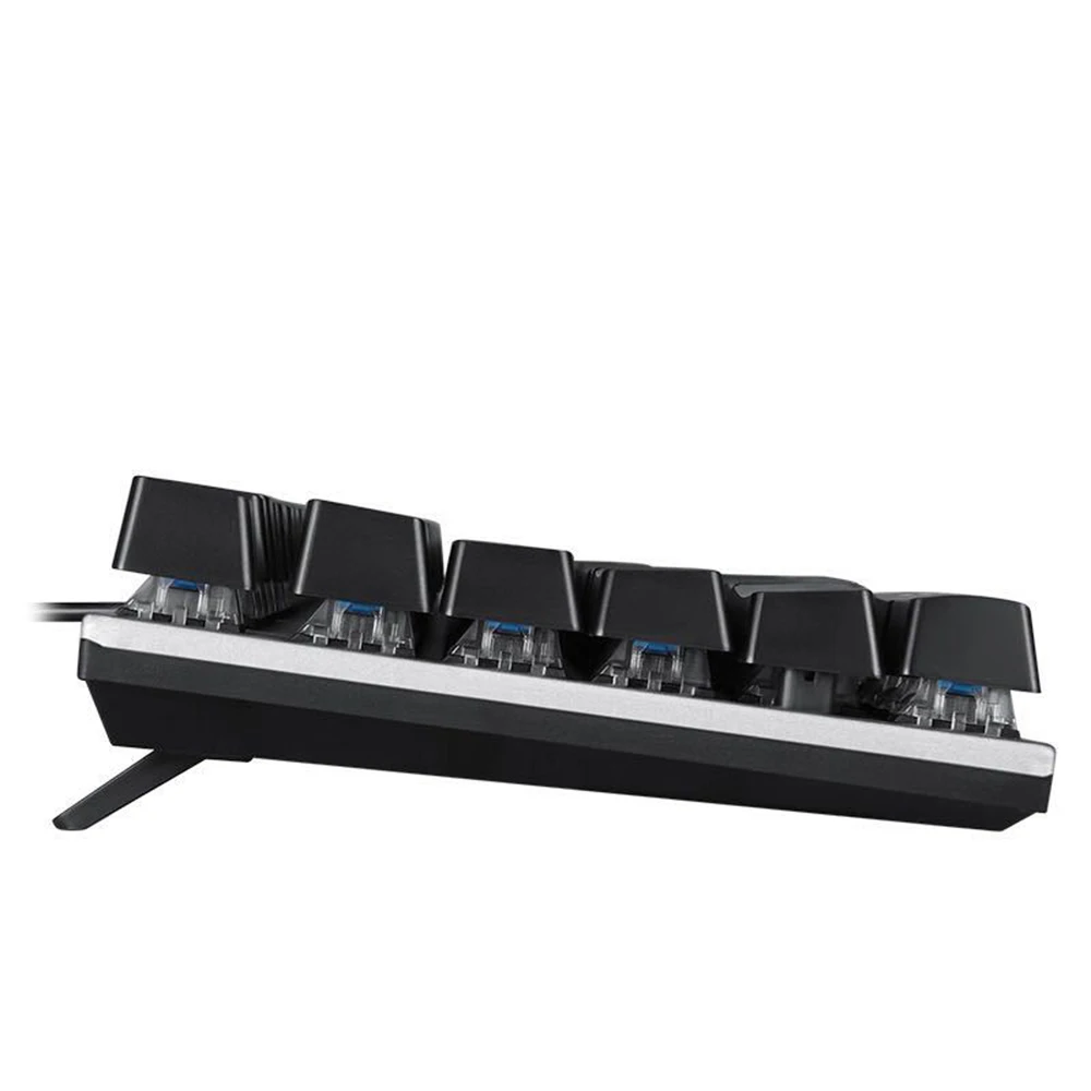 Проводная клавиатура портативная Механическая игровая мини-клавиатура USB 104