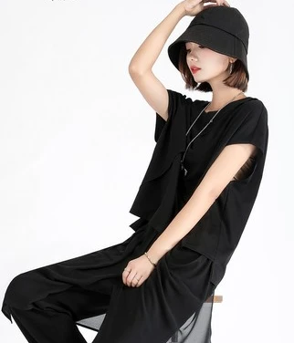 

Fashion Brand short-sleeved t-shirt women summer thin short 2020 new large version of loose jacket design sense half-sleeve