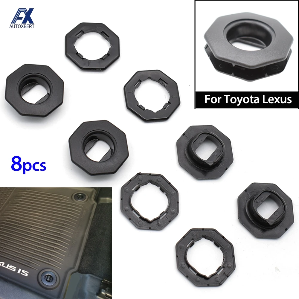 

4PCS Car Floor Mat Carpet Fastener Retention Hold Clips For TOYOTA LEXUS LX ES LS IS RX NX GS GX Oval Clamps Fixing Clamps