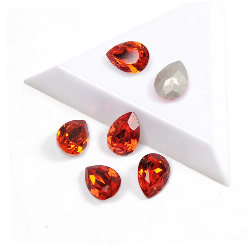 Yanruo 4320 все размеры Hyacinth Drop Strass Точка назад шитье стеклянные стразы DIY Ремесло