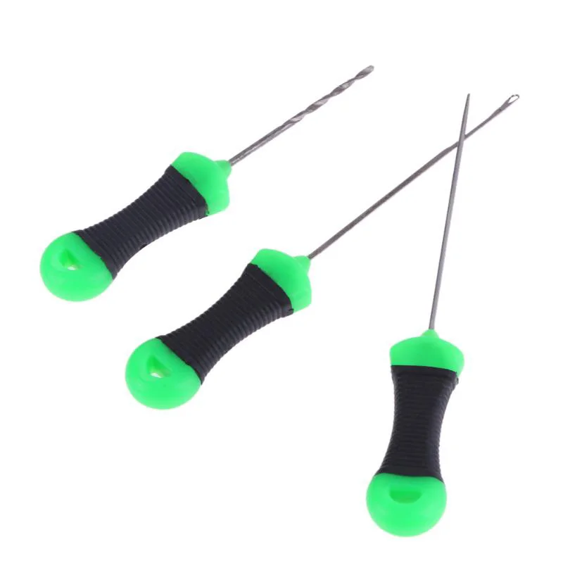 Комплект из 3 предметов уличная рыболовная приманка иглы Такелажный инструмент