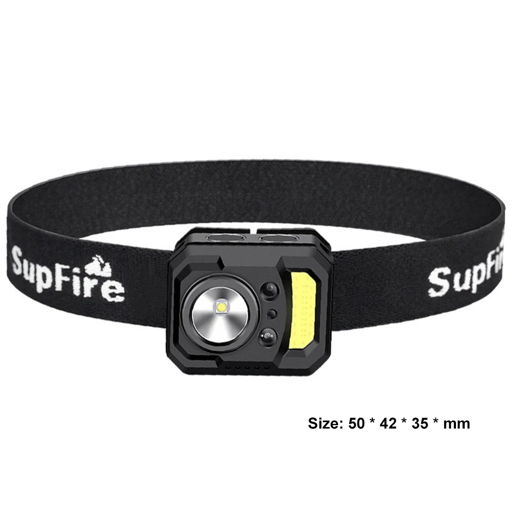 

Motion Sensor Headlamp for Outdoor Camping Night Fishing USB Rechargeable Waterproof Hiking Fishing LED Flashlight