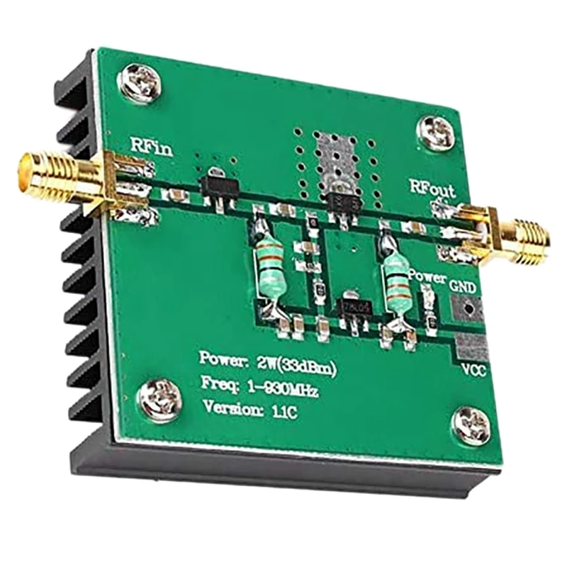 

1-930MHz 2W RF Amplifier RF Broadband Power Amplifier Module for Radio Transmission FM HF VHF