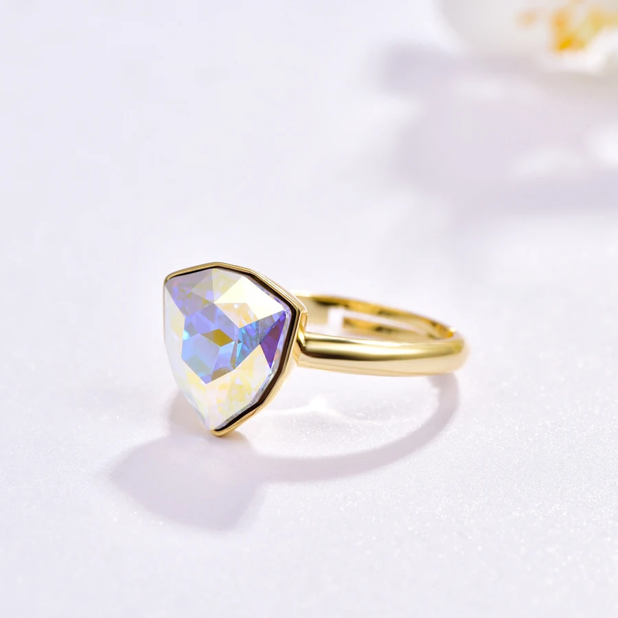 Роскошные кольца с кристаллами SWAROVSKI для женщин, Новые Модные Элегантные кольца для свадебной вечеринки, ювелирные аксессуары, подарок для мамы и девочки