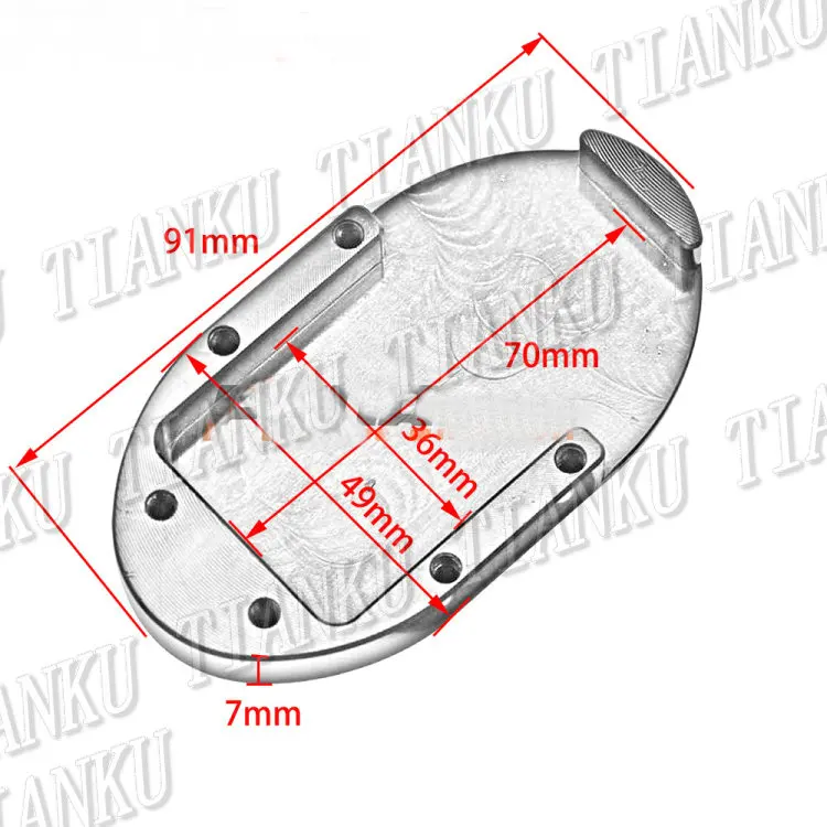 Алюминиевая крышка для педали тормоза мотоцикла Rebel CMX 250 CA125 450 Gold Wing GL1500 GL1800 SHADOW ACE