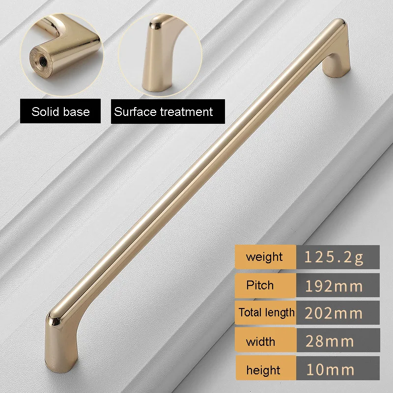 Ручки шкафа золотого цвета для ящика Тянет матовый латунь Кухня Спальня Ванная