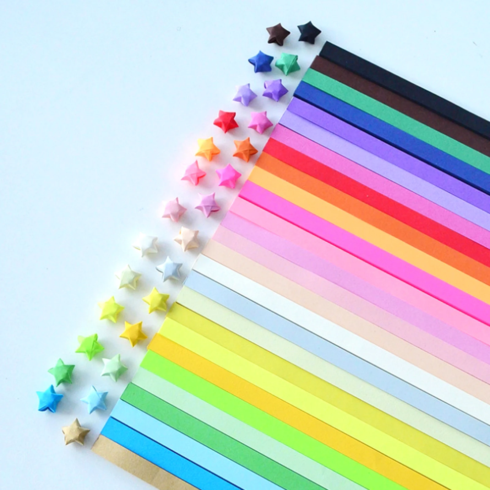 

1700pcs mixed colors 1cm width handicraft Origami Paper strips