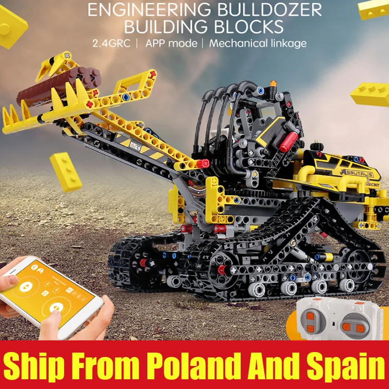 Technic Loader RC Motor function Car Совместимость с новым 42094 гусеничный погрузчик Набор строительных блоков Кирпичи Детские рождественские игрушки