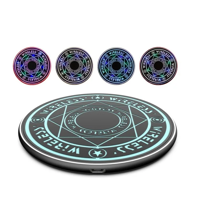 

Беспроводное зарядное устройство Magic Circle 7,5 Вт, 10 Вт, ультратонкое зарядное устройство Qi для iPhone, Huawei, Xiaomi, Android