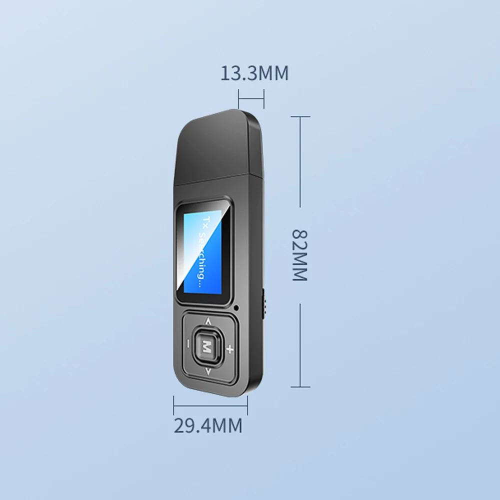 Bluetooth 5 0 приемник передатчик аудио адаптер ЖК-дисплей 3 мм Aux беспроводной стерео