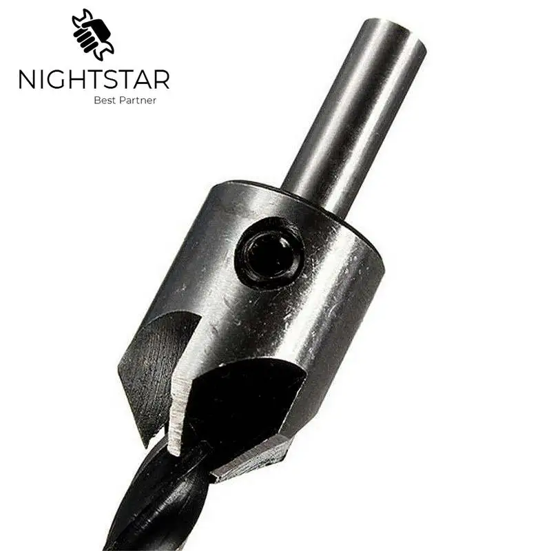 4 шт. HSS 5 Флейта Зенковка набор сверл пресс Набор фаски развертки