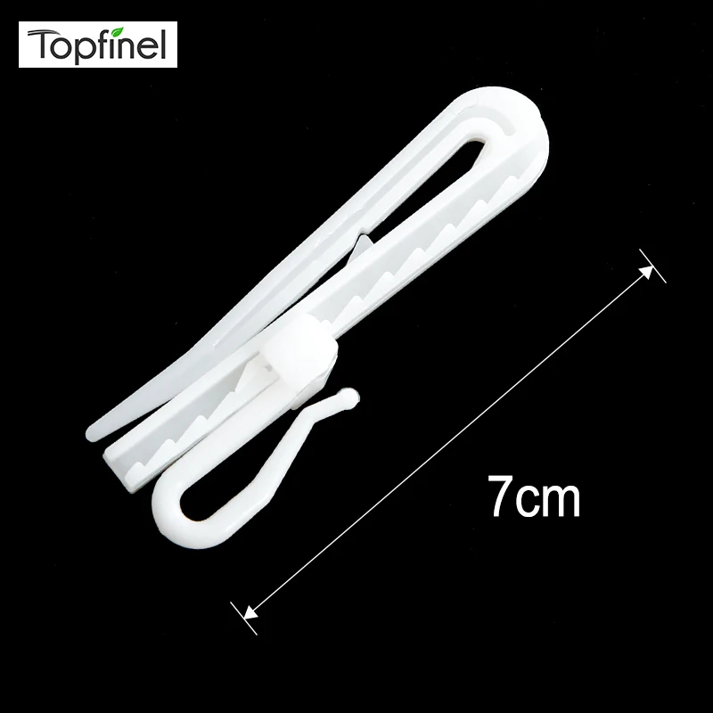 

Topfinel Plastic Curtain Hook High Quality Fasteners for Curtains Adjustable Curtain Accessories for Poles Tracks and Rail