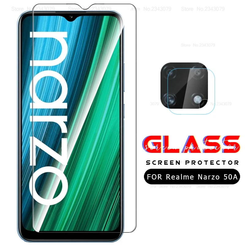 

Закаленное стекло для Realme Narzo50a, Защита экрана для Realme Narzo 50a 50 a a50 Narzo50a, стеклянная пленка для объектива камеры