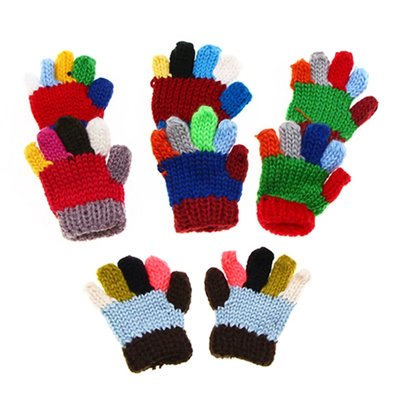 

5 шт. миниатюрные модные вязаные перчатки для кукольного домика аксессуары для украшения кукольного домика