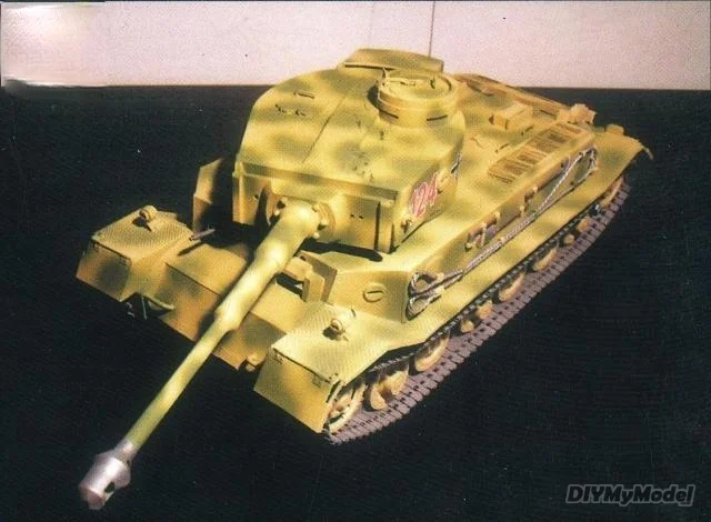 DIYMyModeI-tanque pesado tiger 1:25, bricolaje, artesanal, modelo de papel, juego hecho a mano, rompecabezas de juguete, regalo, accesorios de pel&iacute;cula-2
