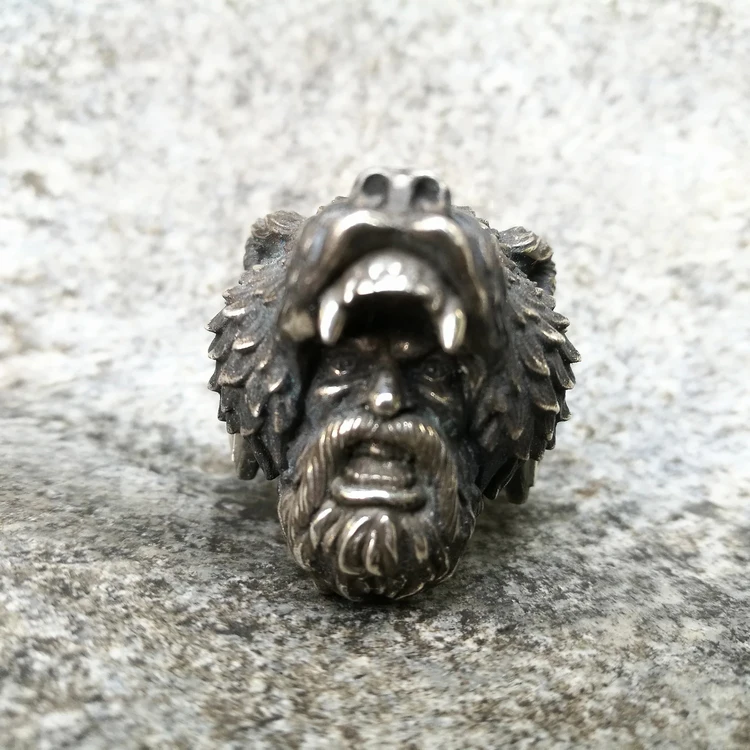 925 серебро оригинальный дизайн простое индивидуальное властное кольцо для