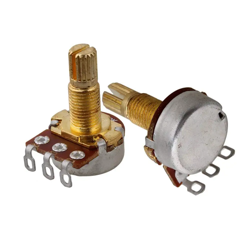 Золотые мини гитарные кастрюли A250K потенциометры громкости для гитары набор