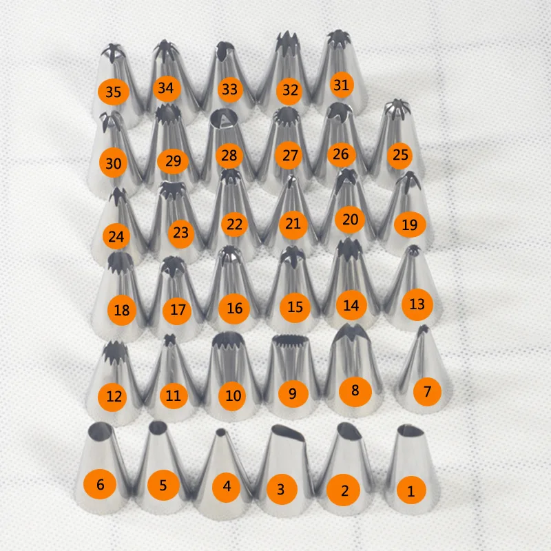 6/10/24/35 шт./лот новые квалифицированные Кондитерские насадки для украшения тортов