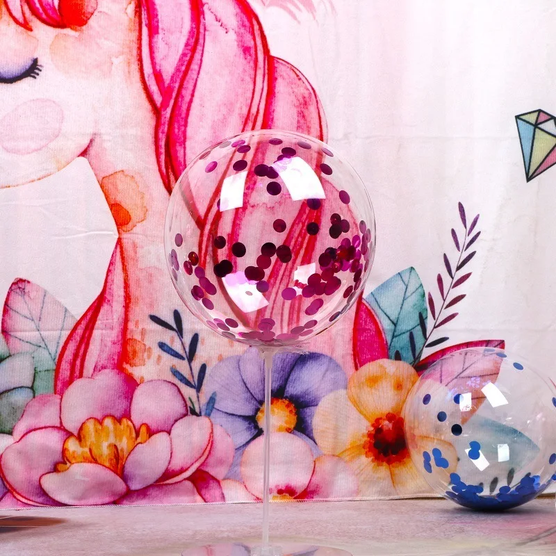 Подставка для воздушных шаров 7 трубок стабильный держатель с конфетти волнистый