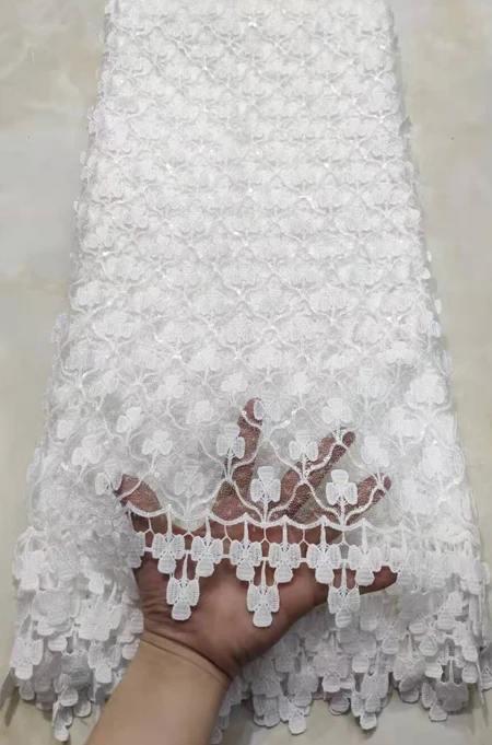 Французский сетчатый кружевной материал новейшая африканская фатиновая