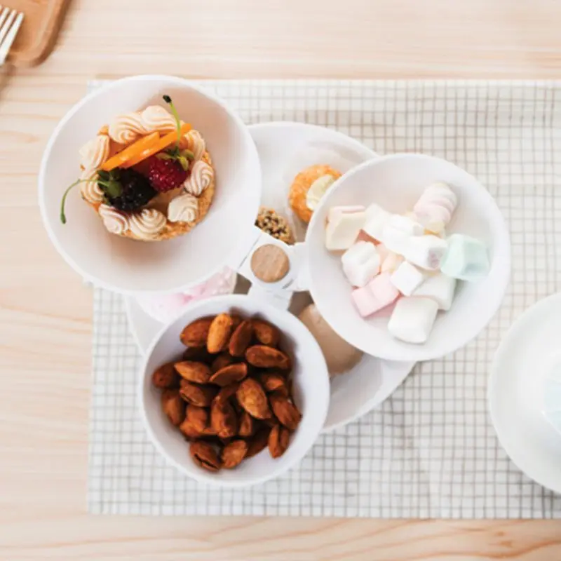 2020 новая 4-уровневая подставка для торта и Фруктовая тарелка пластиковая кексов