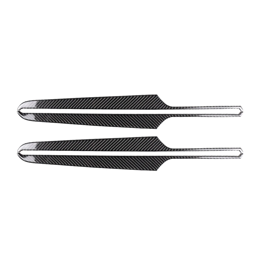 

2pcs Carbon Fiber Car Door Panel Sticker Auto Accessories Car Interior Decoration Cover Trim for Porsche Macan Styling