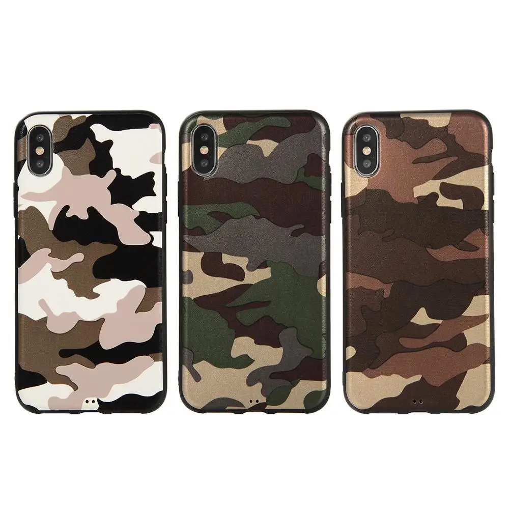 Армейский зеленый камуфляжный чехол для iPhone X 5 5S SE 6 6S 7 8 Plus XR XS Max мягкий