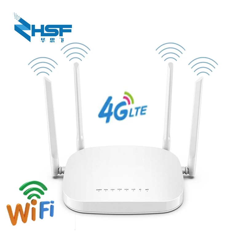 HUASIFEI 300 Мбит/с разблокированный 4G CPE беспроводной маршрутизатор 150 Роутер Sim карта